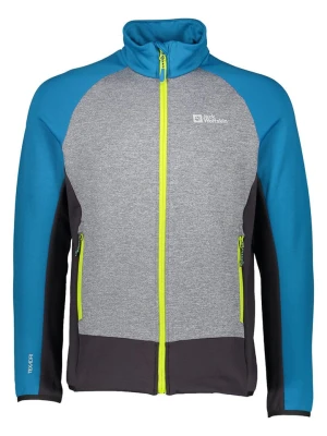 Jack Wolfskin Kurtka polarowa "Sky Peak" w kolorze niebiesko-czarno-szarym rozmiar: XXL