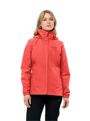 Jack Wolfskin Kurtka przeciwdeszczowa"Stormy Point" w kolorze czerwonym rozmiar: XS