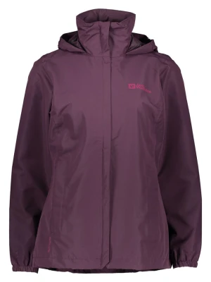 Jack Wolfskin Kurtka przeciwdeszczowa "Stormy Point" w kolorze fioletowym rozmiar: L