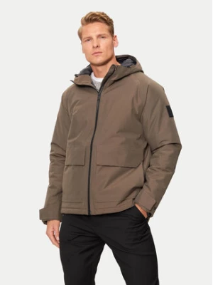 Jack Wolfskin Kurtka przeciwdeszczowa Tempeltor A60205 Brązowy Regular Fit