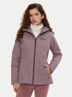 Jack Wolfskin Kurtka przeciwdeszczowa Wisper Ins A61893 Fioletowy Regular Fit