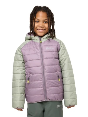 Jack Wolfskin Kurtka przejściowa "Zenon" w kolorze fioletowo-turkusowym rozmiar: 128
