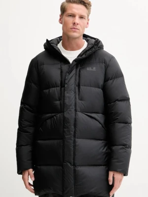 Jack Wolfskin kurtka puchowa ICY HILL kolor czarny zimowa A65049