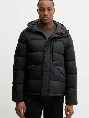 Jack Wolfskin kurtka puchowa ICY HILL kolor czarny zimowa A65291