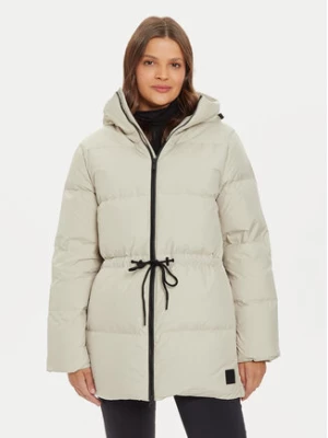 Jack Wolfskin Kurtka puchowa Kirschallee A60213 Beżowy Regular Fit