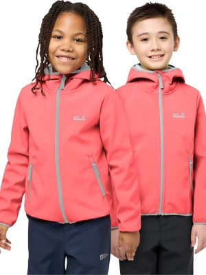 Jack Wolfskin Kurtka softshellowa "Fourwinds" w kolorze łososiowym rozmiar: 176