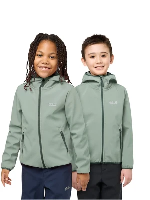 Jack Wolfskin Kurtka softshellowa "Fourwinds" w kolorze zielonym rozmiar: 176