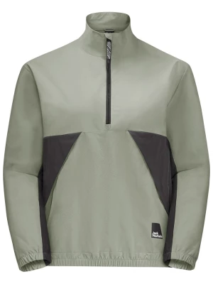 Jack Wolfskin Kurtka softshellowa "Teen Halfzip" w kolorze zielonym rozmiar: 128