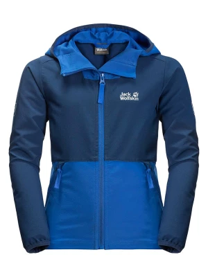 Jack Wolfskin Kurtka softshellowa "Turbulence" w kolorze niebieskim rozmiar: 128