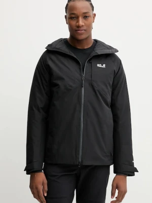 Jack Wolfskin kurtka sportowa puchowa ICECAPE kolor czarny A65299