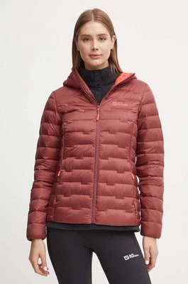 Jack Wolfskin kurtka sportowa puchowa Passamani kolor bordowy A61833