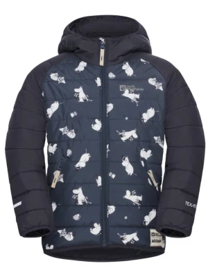 Jack Wolfskin Kurtka zimowa "Moomin" w kolorze granatowo-białym rozmiar: 128