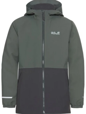 Jack Wolfskin Kurtka zimowa "Snowy Days" w kolorze szaro-oliwkowym rozmiar: 128