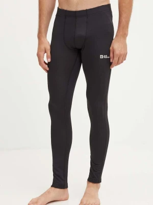 Jack Wolfskin legginsy funkcyjne Infinite Warm czarny