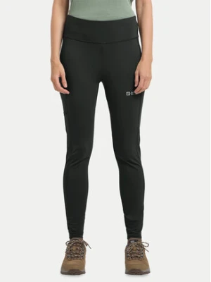 Jack Wolfskin Legginsy Klintal 1508901 Czarny Slim Fit