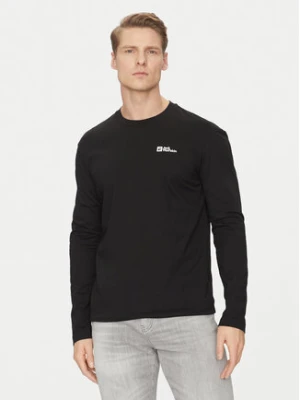 Jack Wolfskin Longsleeve Essential Longsleeve 1808821 Czarny Regular Fit