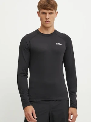 Jack Wolfskin longsleeve funkcyjny Infinite Warm kolor czarny A60322