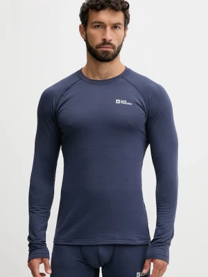 Jack Wolfskin longsleeve funkcyjny Infinite Warm kolor granatowy A60322