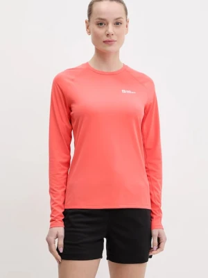 Jack Wolfskin longsleeve sportowy Prelight Swift kolor pomarańczowy A63799