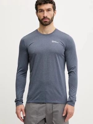 Jack Wolfskin longsleeve sportowy Sky Thermal kolor granatowy melanżowy 1808682