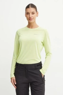 Jack Wolfskin longsleeve sportowy Vonnan kolor zielony A60290