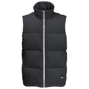 Jack Wolfskin Nature Corduroy Vest M 1207301-6350, Męskie, Czarne, bezrękawniki, poliester, rozmiar: 3XL