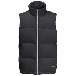 Zdjęcie produktu Jack Wolfskin Nature Corduroy Vest M 1207301-6350, Męskie, Czarne, bezrękawniki, poliester, rozmiar: S