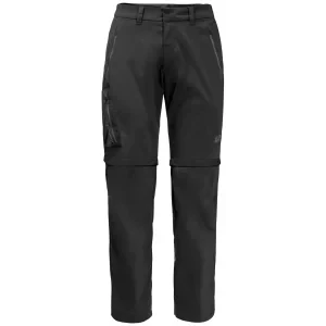 Jack Wolfskin Overland Zip Away Pants M 1506113-6000, Męskie, Czarne, spodnie, poliester, rozmiar: 46