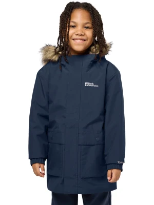 Jack Wolfskin Parka 3w1 "Cosy Bear" w kolorze granatowym rozmiar: 140