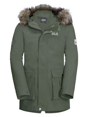 Jack Wolfskin Parka 3w1 "Elk Island" w kolorze khaki rozmiar: 164