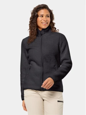 Jack Wolfskin Polar High Curl Jacket 1708732 Czarny Regular Fit