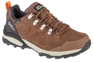 Jack Wolfskin Refugio Texapore Low W 4050821-5238, Damskie, Zielone, buty trekkingowe, skóra zamszowa, rozmiar: 37