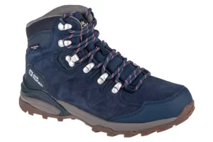 Jack Wolfskin Refugio Texapore Mid W 4050871-1199, Damskie, Granatowe, buty trekkingowe, skóra zamszowa, rozmiar: 37