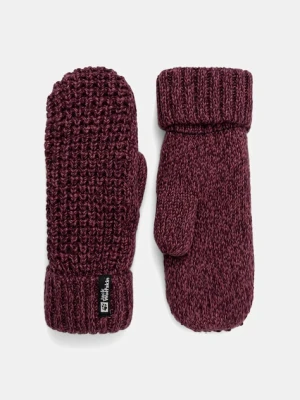 Jack Wolfskin rękawiczki MEDLEY KNIT damskie kolor fioletowy A65233