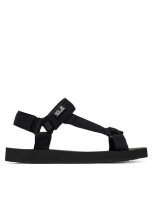 Jack Wolfskin Sandały Taiga A65621 Czarny