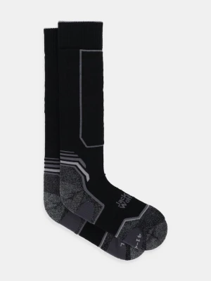 Jack Wolfskin skarpetki z dodatkiem wełny SKI MERINO czarny