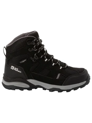 Jack Wolfskin Skórzane buty trekkingowe "Traul Hiker Texapore Mid" w kolorze czarno-szarym rozmiar: 36