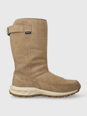 Jack Wolfskin śniegowce zamszowe Queenstown Texapore kolor brązowy 4053541