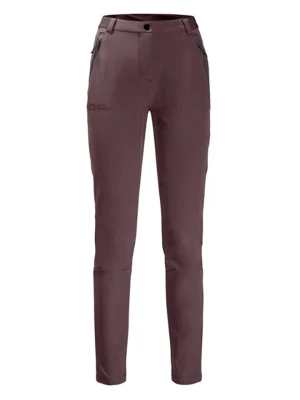 Jack Wolfskin Spodnie funkcyjne - Slim fit - w kolorze bordowym rozmiar: 44