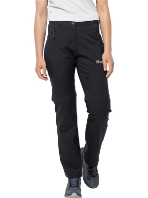 Jack Wolfskin Spodnie funkcyjne Zipp-Off "Active" w kolorze czarnym rozmiar: 44