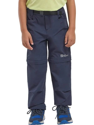 Jack Wolfskin Spodnie trekkingowe Zipp-Off "Active" w kolorze granatowym rozmiar: 128