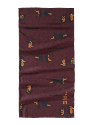 Jack Wolfskin Szal-koło "Print" w kolorze czerwonym rozmiar: onesize