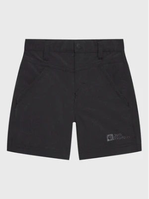Jack Wolfskin Szorty materiałowe Sun 1605614 M Czarny Regular Fit
