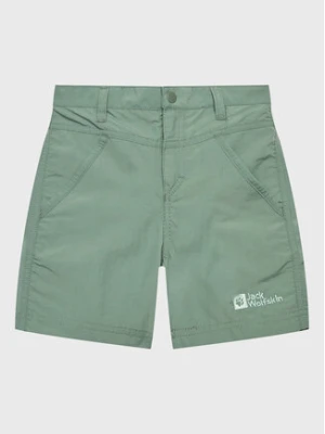 Jack Wolfskin Szorty materiałowe Sun 1605614 M Zielony Regular Fit