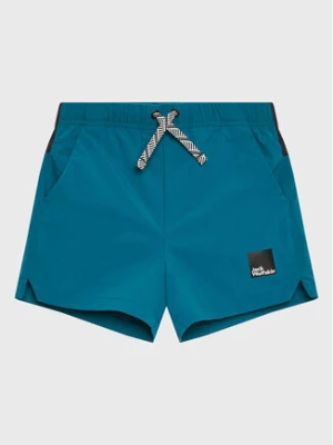 Jack Wolfskin Szorty materiałowe Teen 1609871 Niebieski Regular Fit