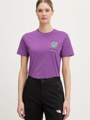 Jack Wolfskin t-shirt basic damski bawełniany Carefree
