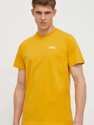 Jack Wolfskin t-shirt bawełniany Essential żółty