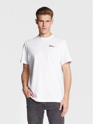 Jack Wolfskin T-Shirt Essential 1808382 Biały Regular Fit