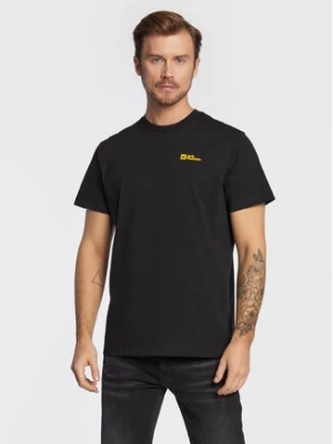 Jack Wolfskin T-Shirt Essential 1808382 Czarny Regular Fit