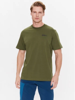 Jack Wolfskin T-Shirt Essential 1808382 Zielony Regular Fit